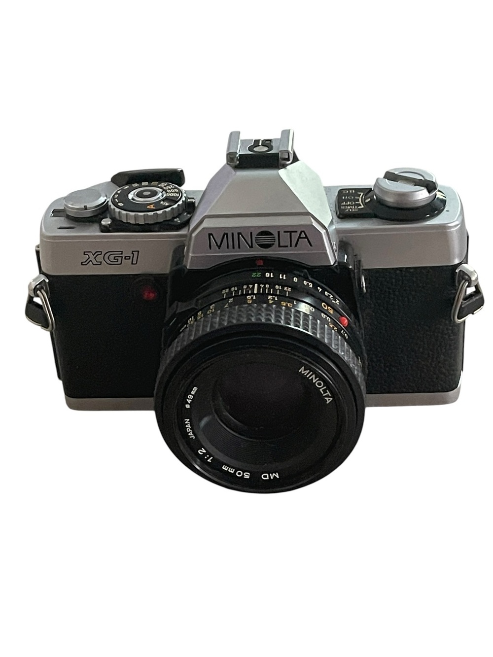 VNT Late 70s - Early 80s Minolta XG-1 35mm SLR Film MD 50mm f/2 lens Camera